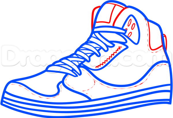 Баскетбольные кеды рисунок