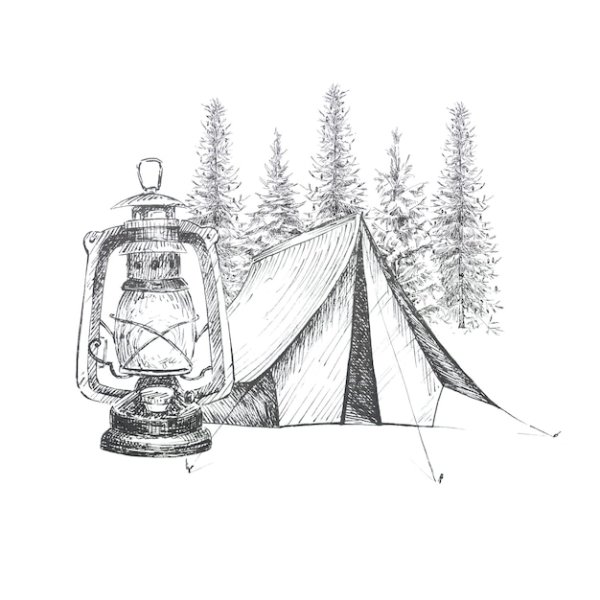 Палатка скетч