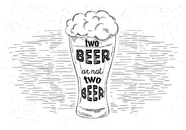 Пиво рисунок