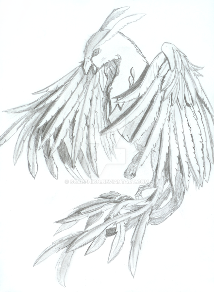 Феникс рисовать