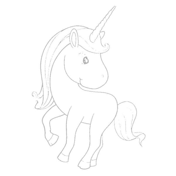 Единорог рисунок карандашом