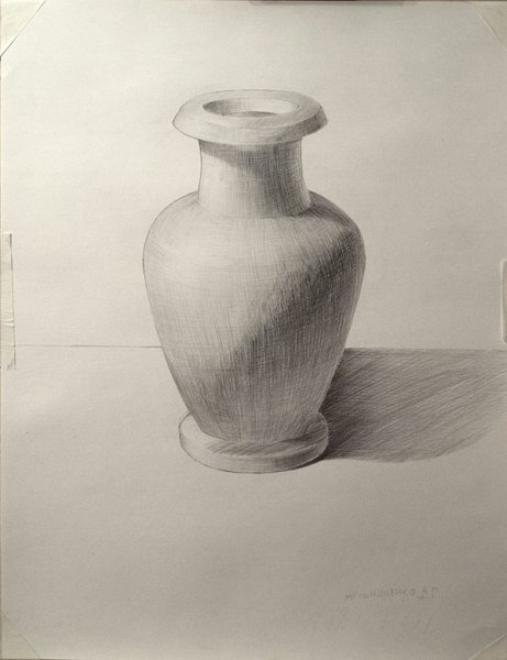 Гипсовая ваза Академический рисунок