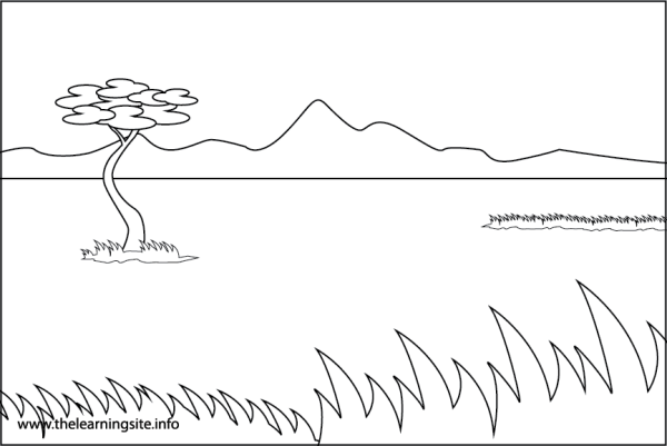 Африка раскраска для детей