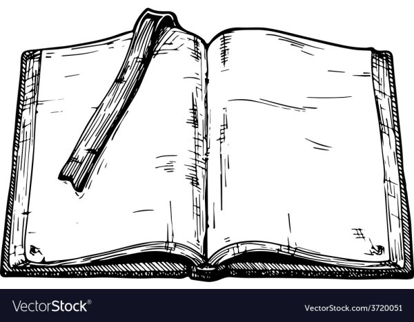 Рисуем книжку и перо