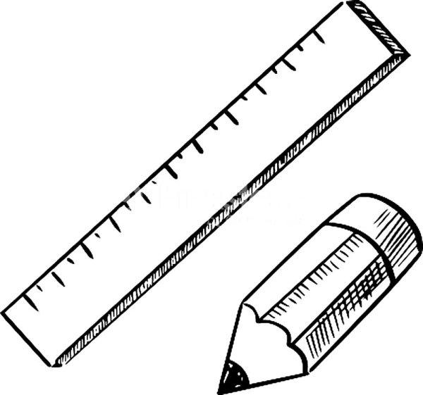 Линейка раскраска