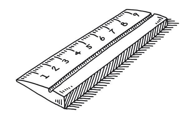 Линейка нарисованная