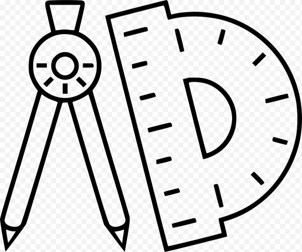 Линейка и карандаш раскраска