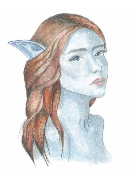 Эскиз грима на лице лёгкий