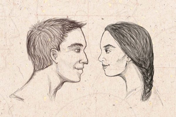 Профиль человека рисунок