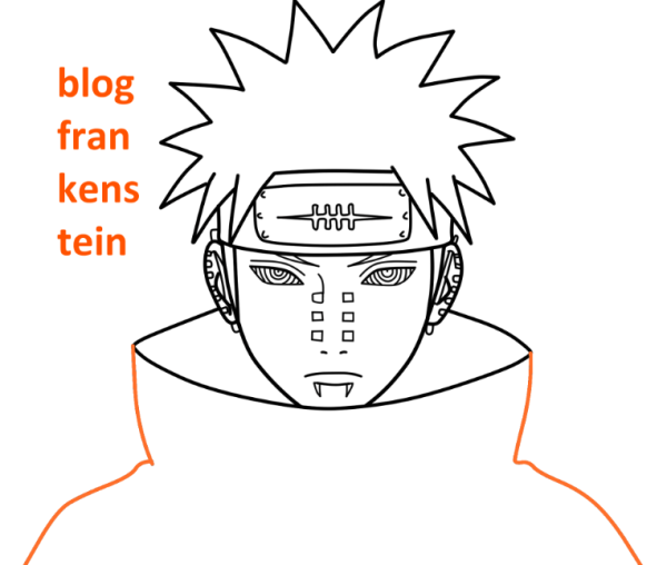 Раскраски Наруто Акацуки Яхико