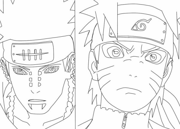 Пейн Акацуки для срисовки