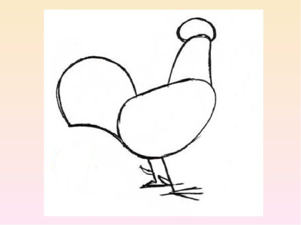 Картинки петуха для срисовки