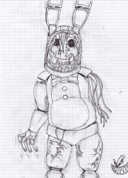 Олд Бонни для срисовки