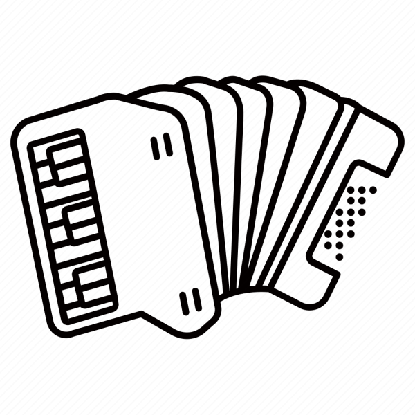 Гармошка раскраска для детей