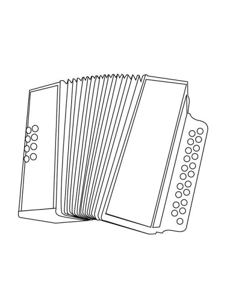 Баян раскраска