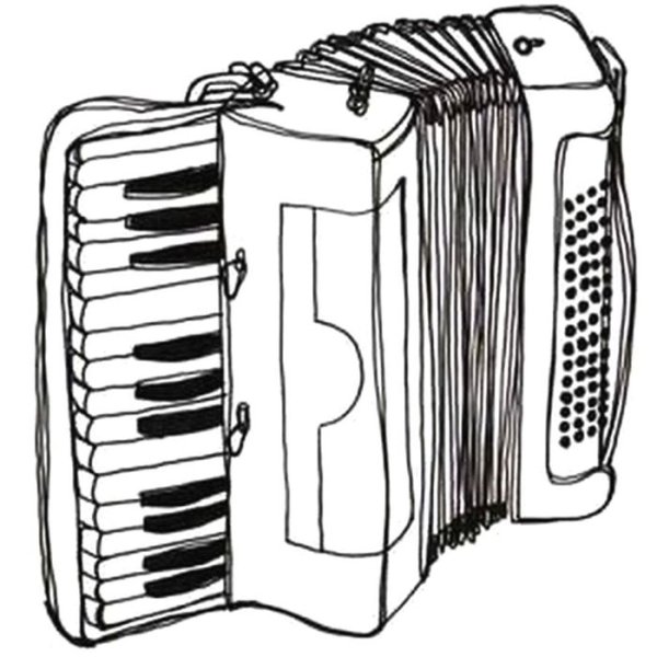 Гармонь рисунок