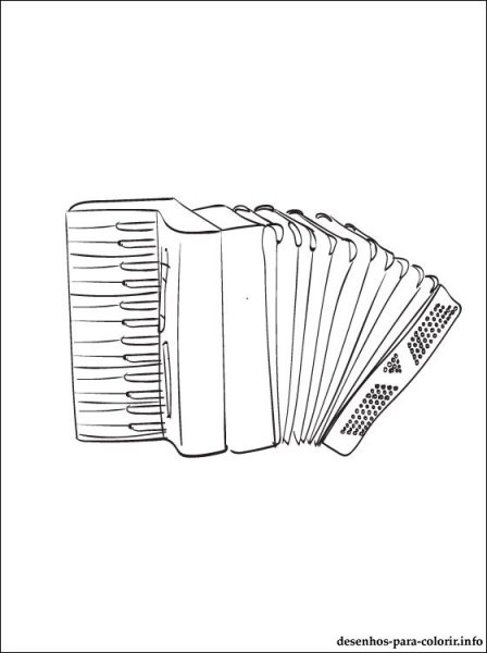 Гармошка раскраска