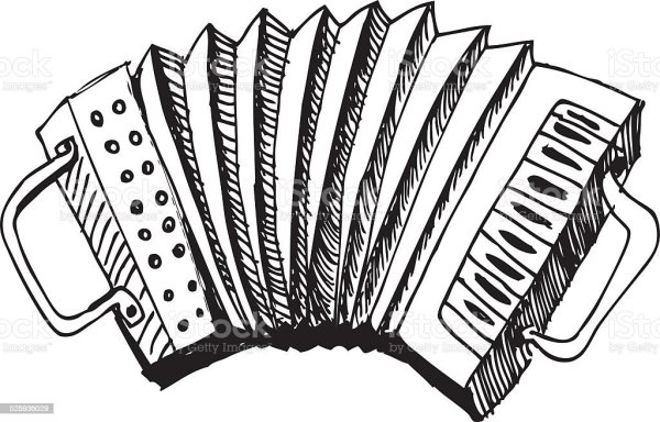 Гармошка раскраска для детей