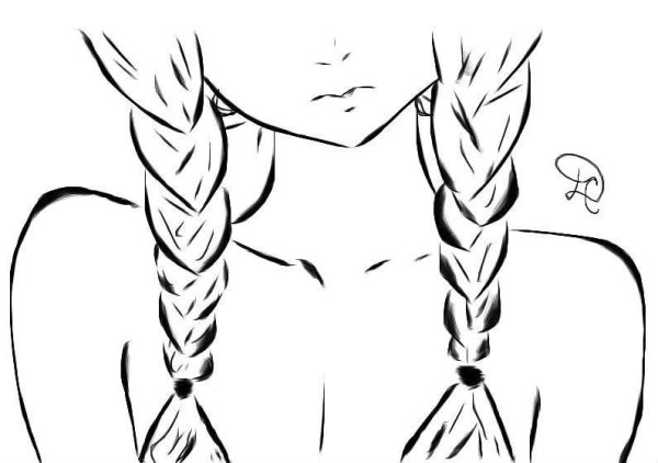 Косичка рисунок