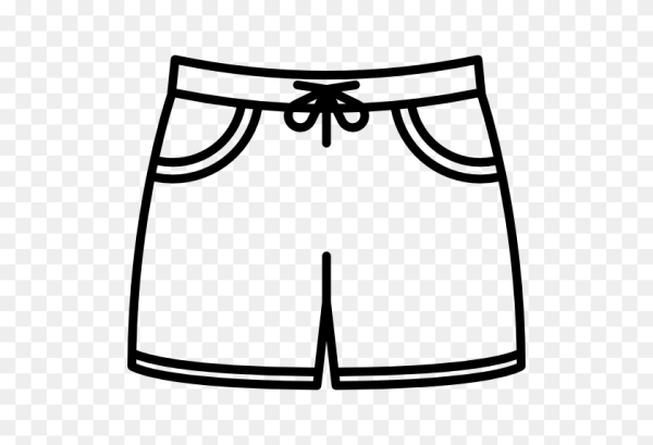 Шорты раскраска для детей