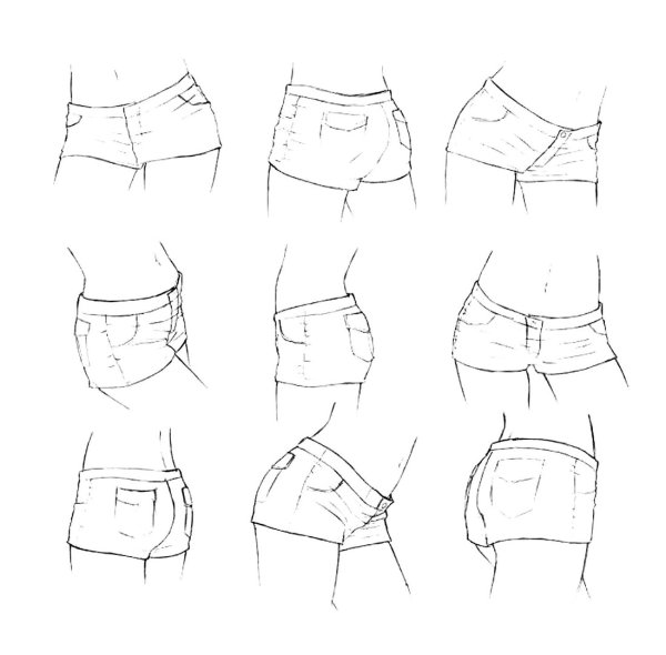 Шорты сзади референс