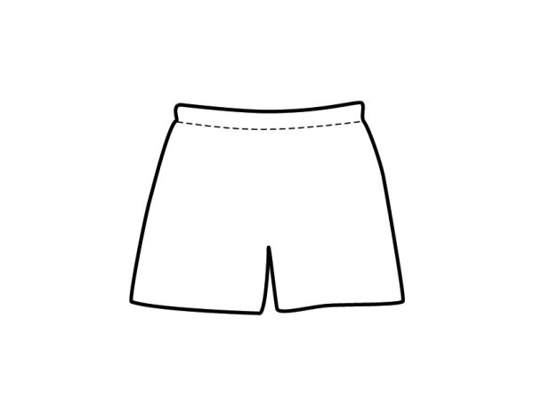 Шорты раскраска для детей