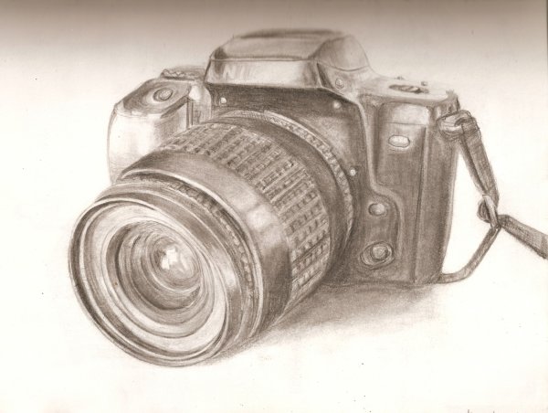 Фотоаппарат арт карандашом