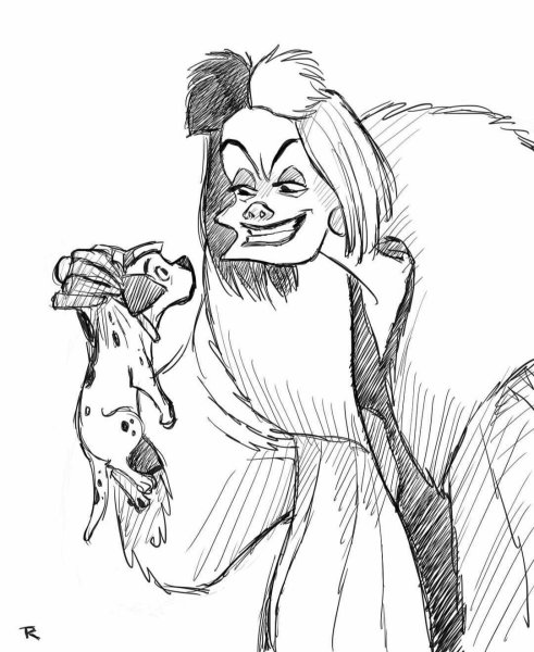 Круэлла Девиль арт