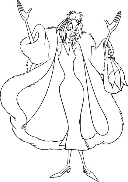 Круэлла де Виль арт