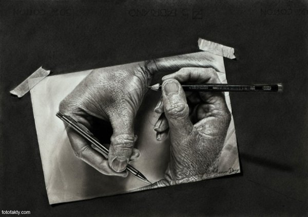 Портрет натурщика карандашом Академический рисунок