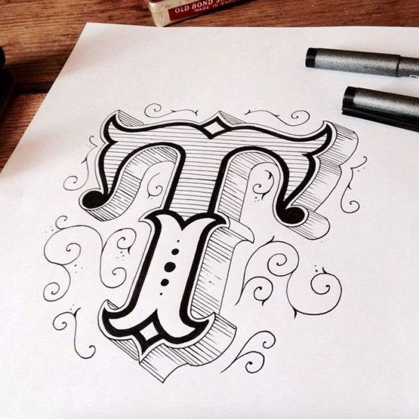 Буквы для скетчей