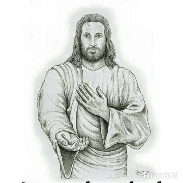 Иисус карандашом