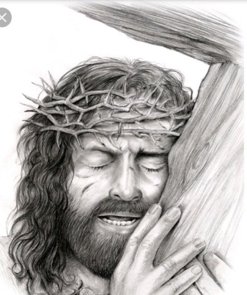 Иисус карандашом