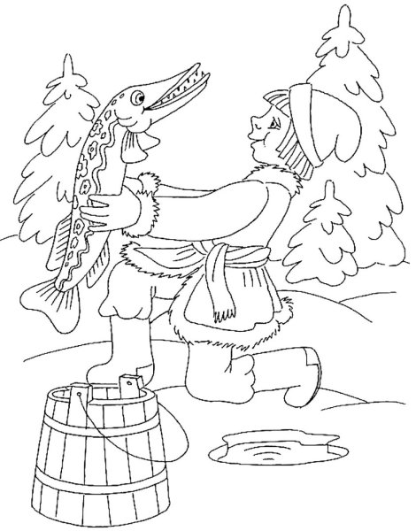 По щучьему велению рисунок