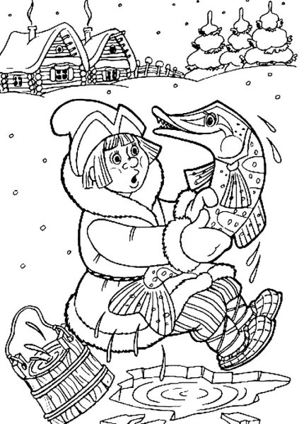 Сказочные персонажи раскраски