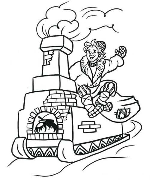 Морозко русская народная сказка раскраска