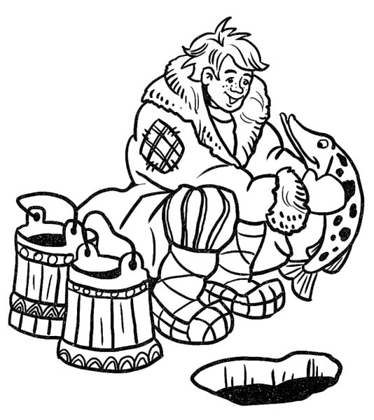 Рисунки по сказке по щучьему велению для детей