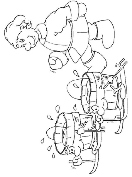 По щучьему веленью. Раскраски