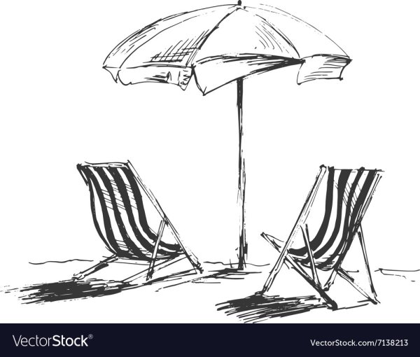 Раскраска пляж