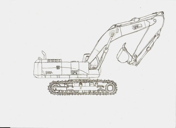 Экскаватор Капа сбоку