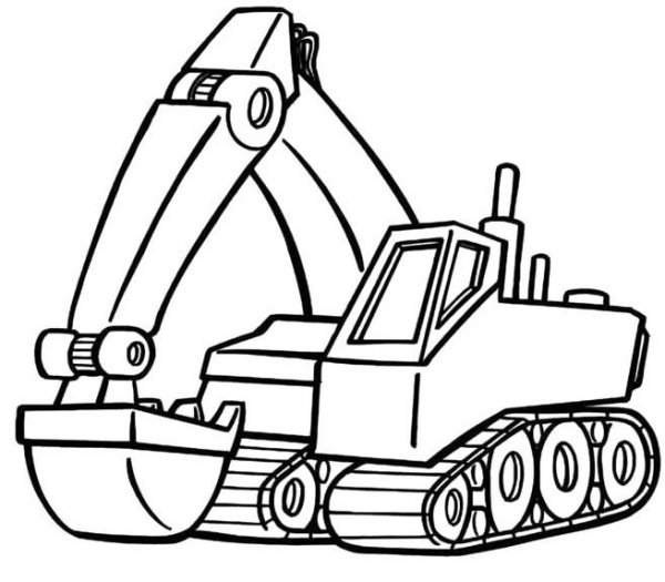 Раскраски экскаваторов Хитачи