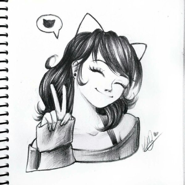 Маринетт для срисовки легко