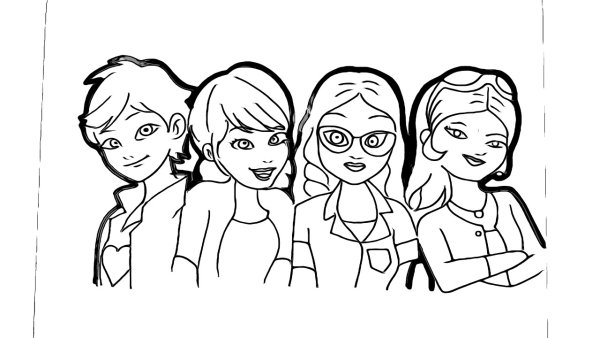 Раскраска Маринетт