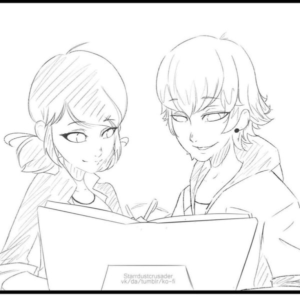 Леди баг и супер кот Маринетт и лука