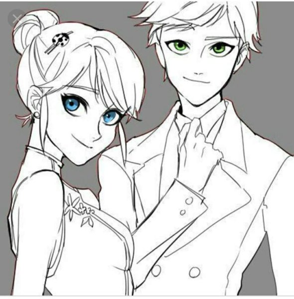 Раскраска Маринет и Эдрэн