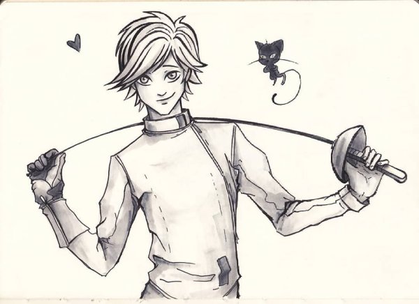 Раскраски Маринетт и Адриан