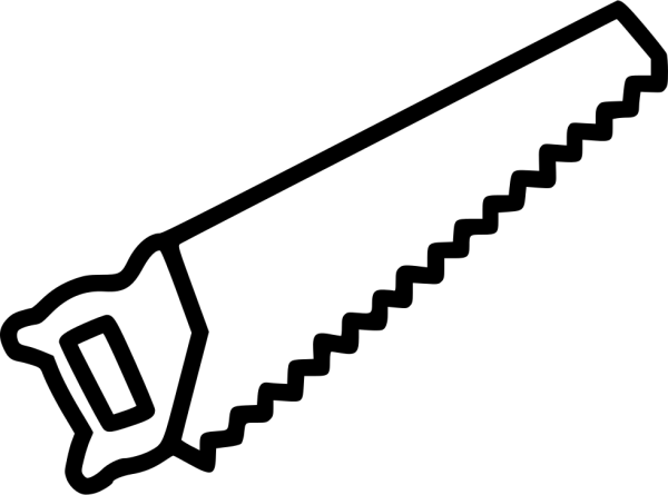 Пила раскраска для детей