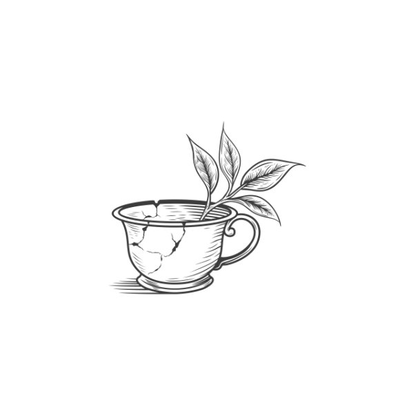 Кружка чая рисунок для срисовки