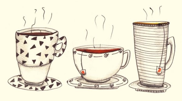Чай нарисованный
