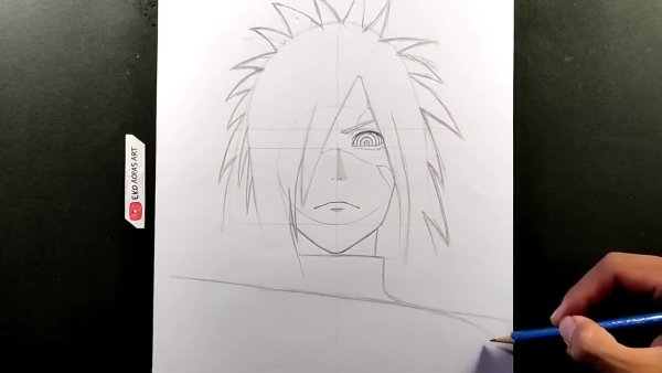 Раскраски Наруто Мадара